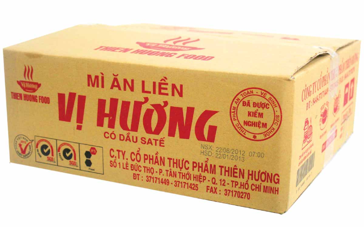 THÙNG CARTON ĐỰNG THỰC PHẨM ĐÓNG GÓI