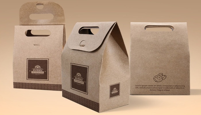 Giấy kraft thường được dùng để sản xuất khay, túi, hộp giấy đựng cafe