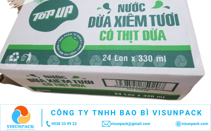 làm thùng carton đựng dừa có ngay