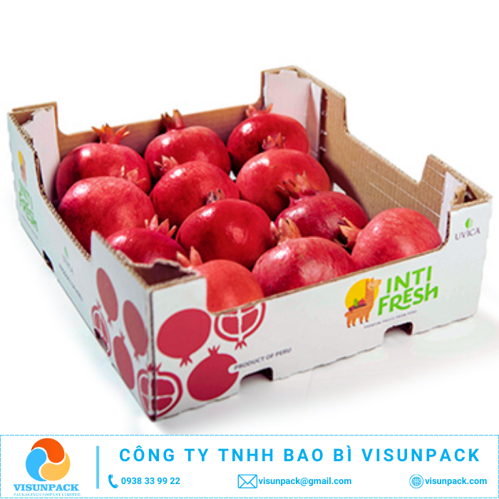 export pomegranates packaging box