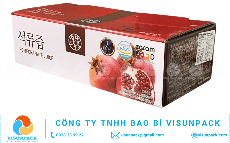 thùng carton đựng lựu xuất khẩu giá rẻ tphcm