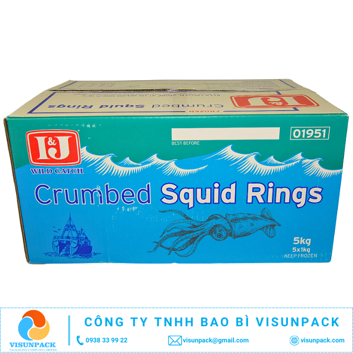 thùng carton đựng mực đông lạnh xuất khẩu giá rẻ gần tôi