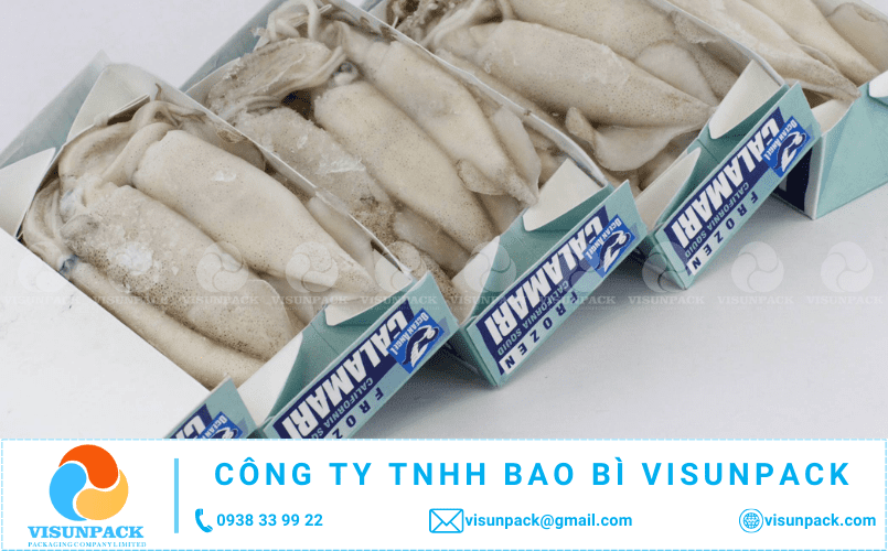 thùng carton đựng mực đông lạnh xuất khẩu giá rẻ gần tôi